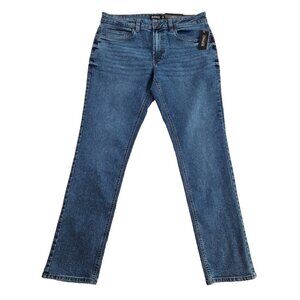 Buffalo David Bitton Ash Jeans Men's 34x32 Med Wash NEW Slim Straight Stretch